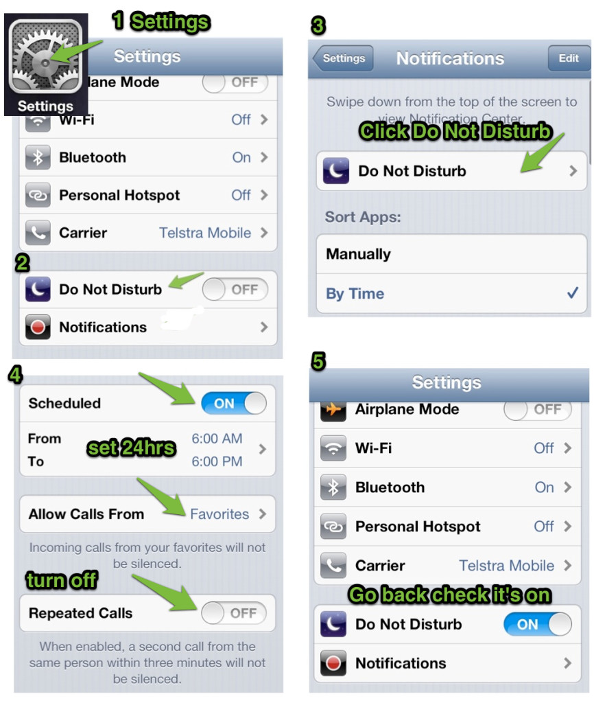 How to set up Do Not Disturb On iPhone