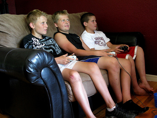 Kids Playing Online