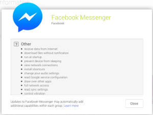 facebook messenger app security issues