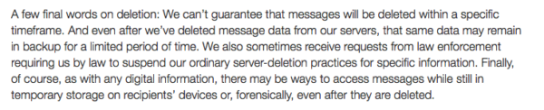 From Snapchats Privacy Terms