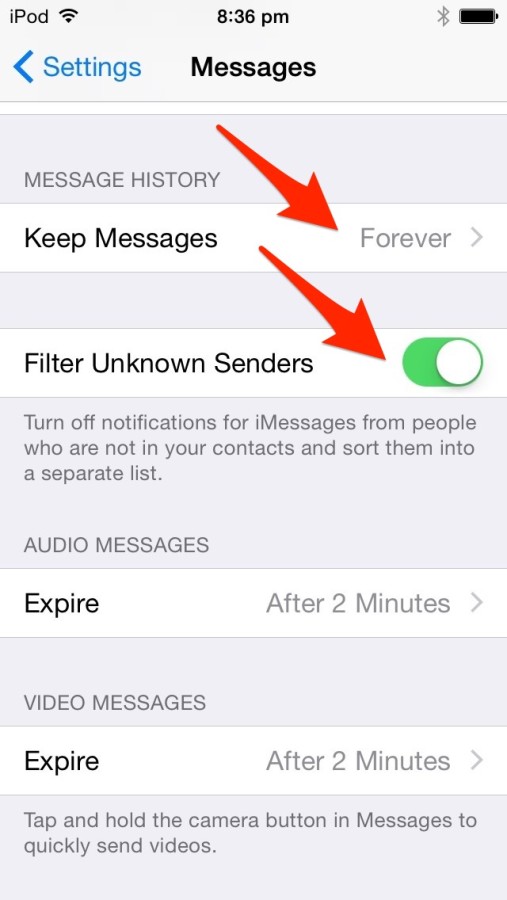 Privacy Settings On Apple Messenger