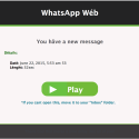 Warning Email Alert “WhatsApp” Scam