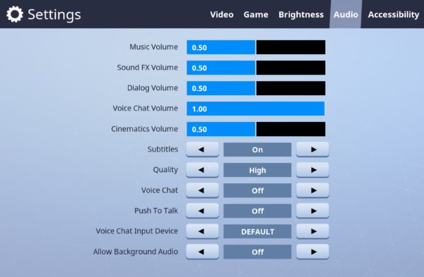 best audio settings for fortnite 2021