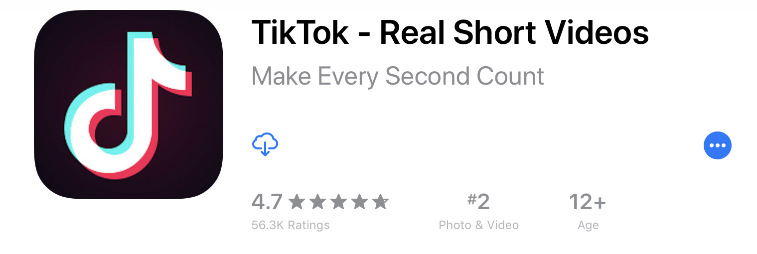 What age rating is TikTok?